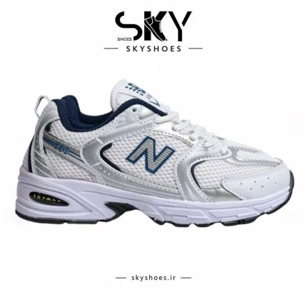 کتانی نیو بالانس 530 سفید سرمه‌ای NB530 مستر کوالیتی (ویتنام)