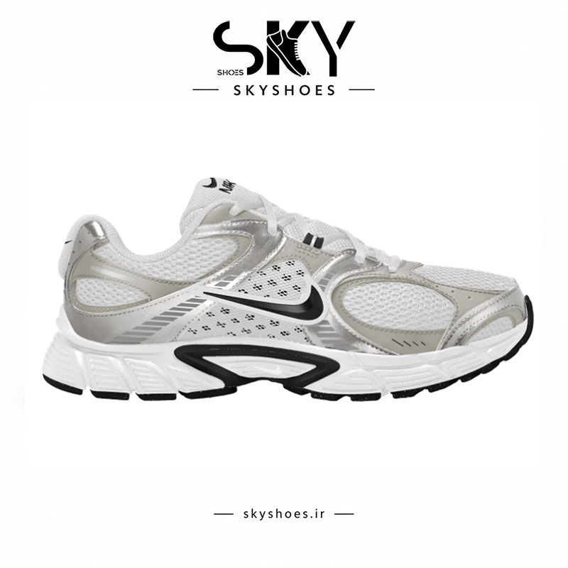 skyshoes-nike-v5k-rnr-white-silver کفش اسپرت زنانه Nike V5K RnR سفید نقرهای | کتونی روزمره و پیادهروی شیک